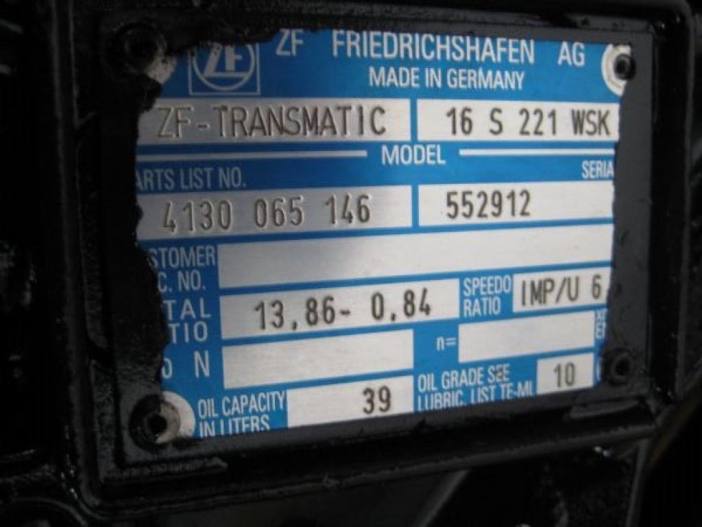 ZF Transmatic 16 S 221 WSK Cambio