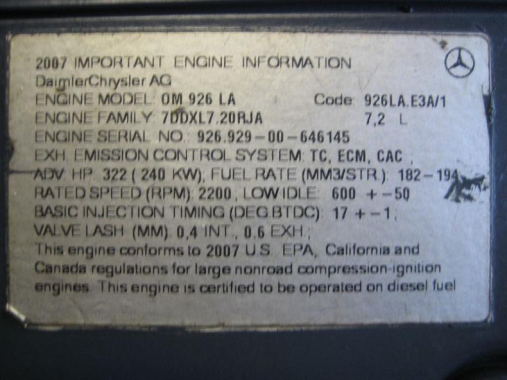 Mercedes OM 926 LA Motori