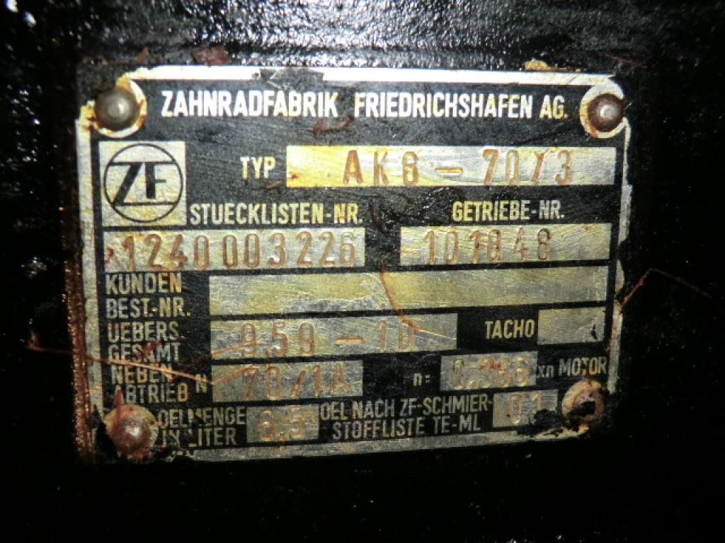 ZF AK 6-7013 Cambio