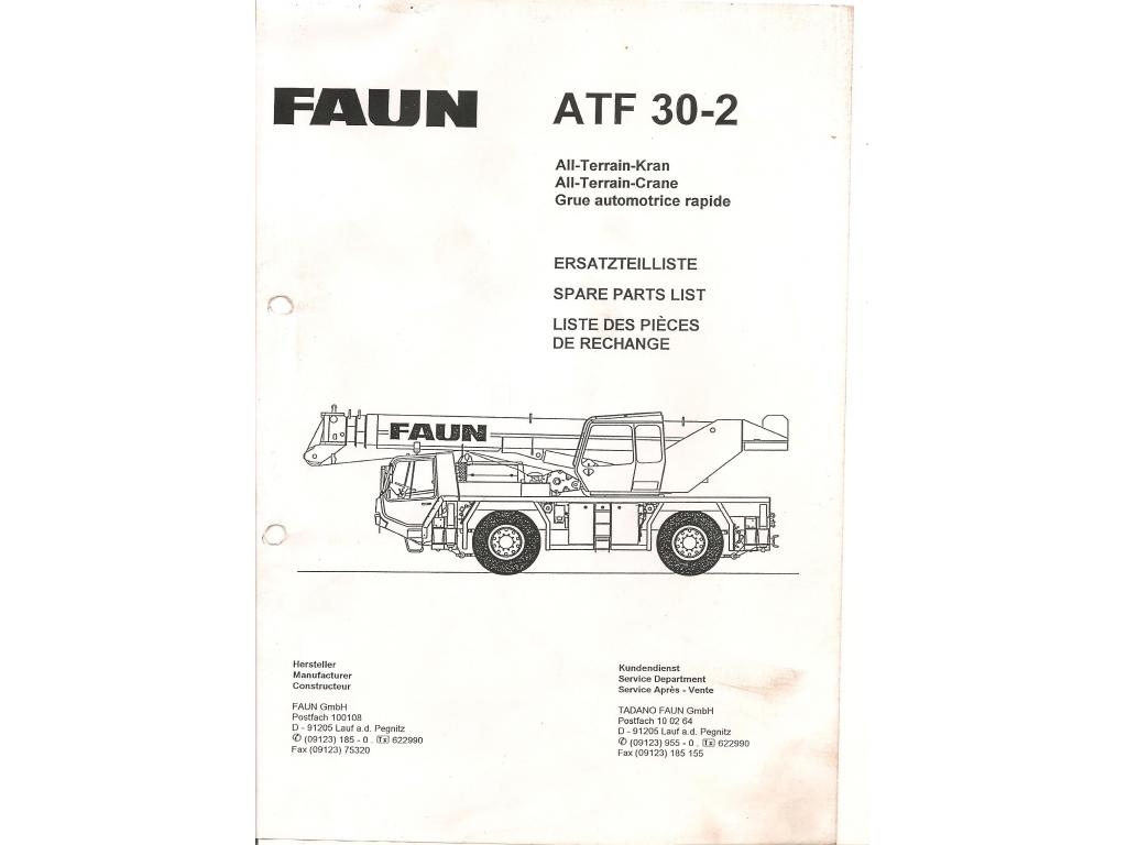 Documentation Faun ATF 30-2 