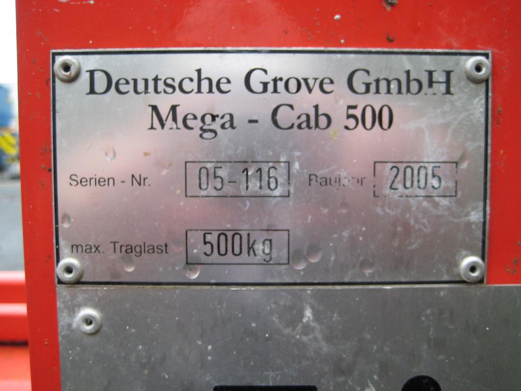 Grove GMK 5130-1 Extensões de lança