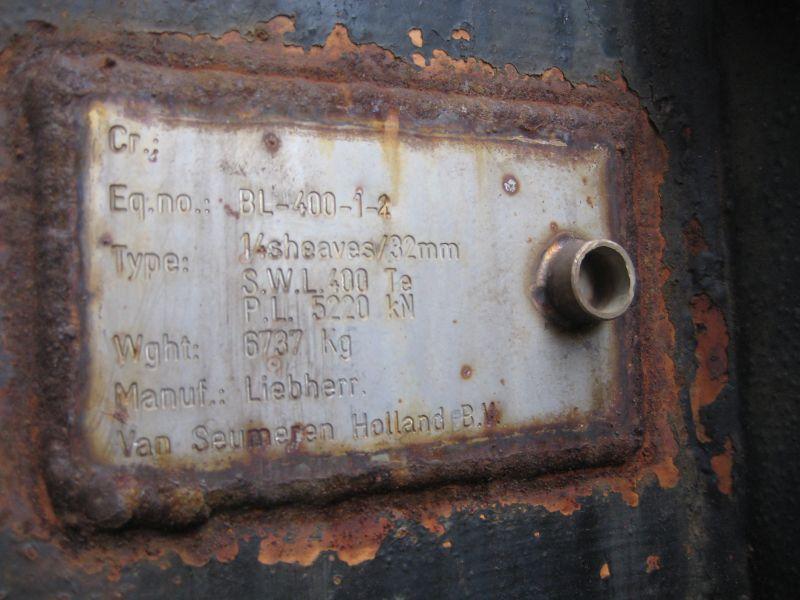 Hookblock 400 Ton Gancio / Bozzelli