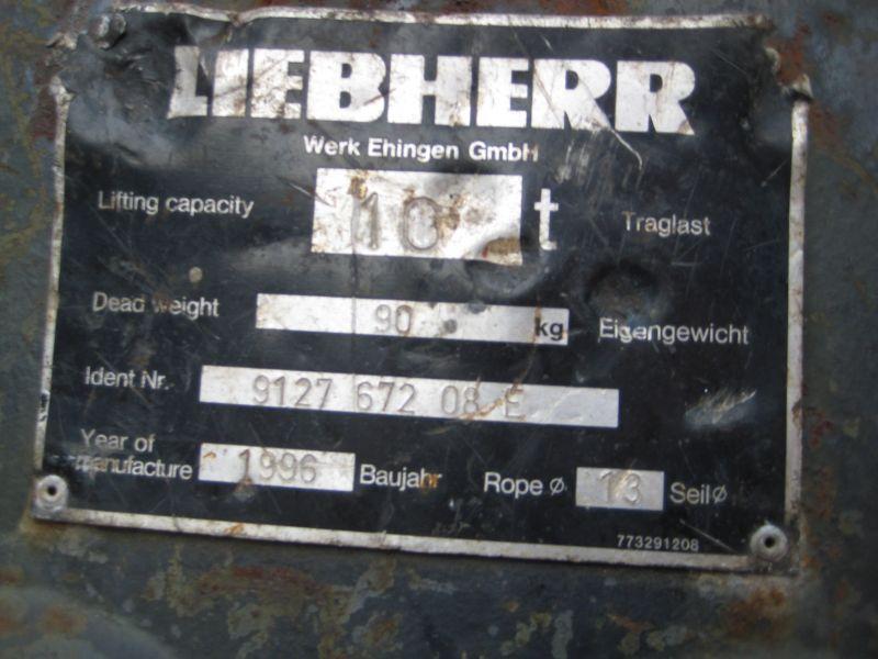 Liebherr 10 Ton Gancio / Bozzelli