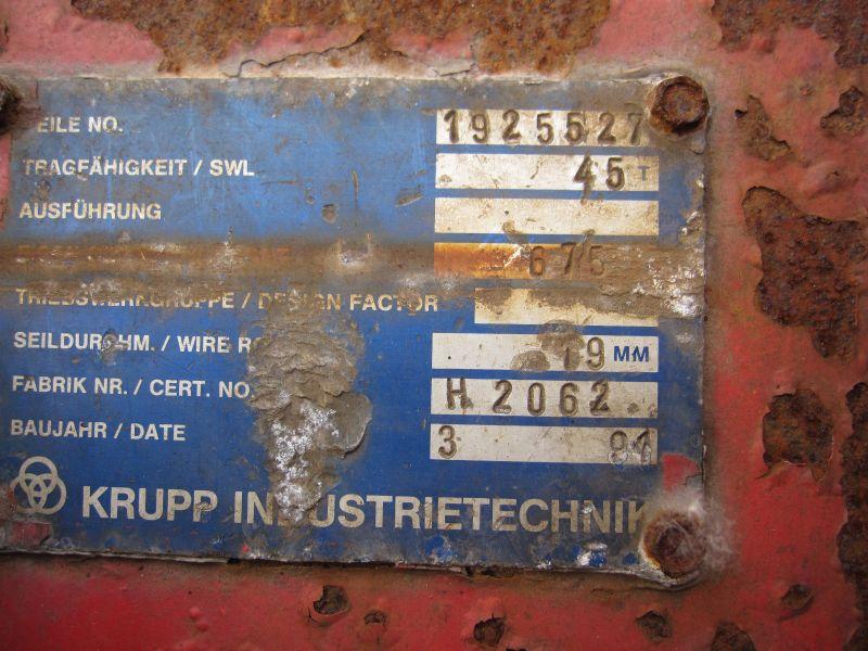 Hookblock 45 Ton Gancio / Bozzelli