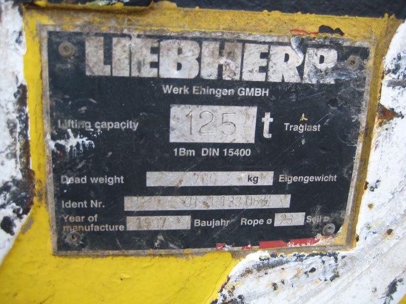Liebherr 125 Ton Gancio / Bozzelli