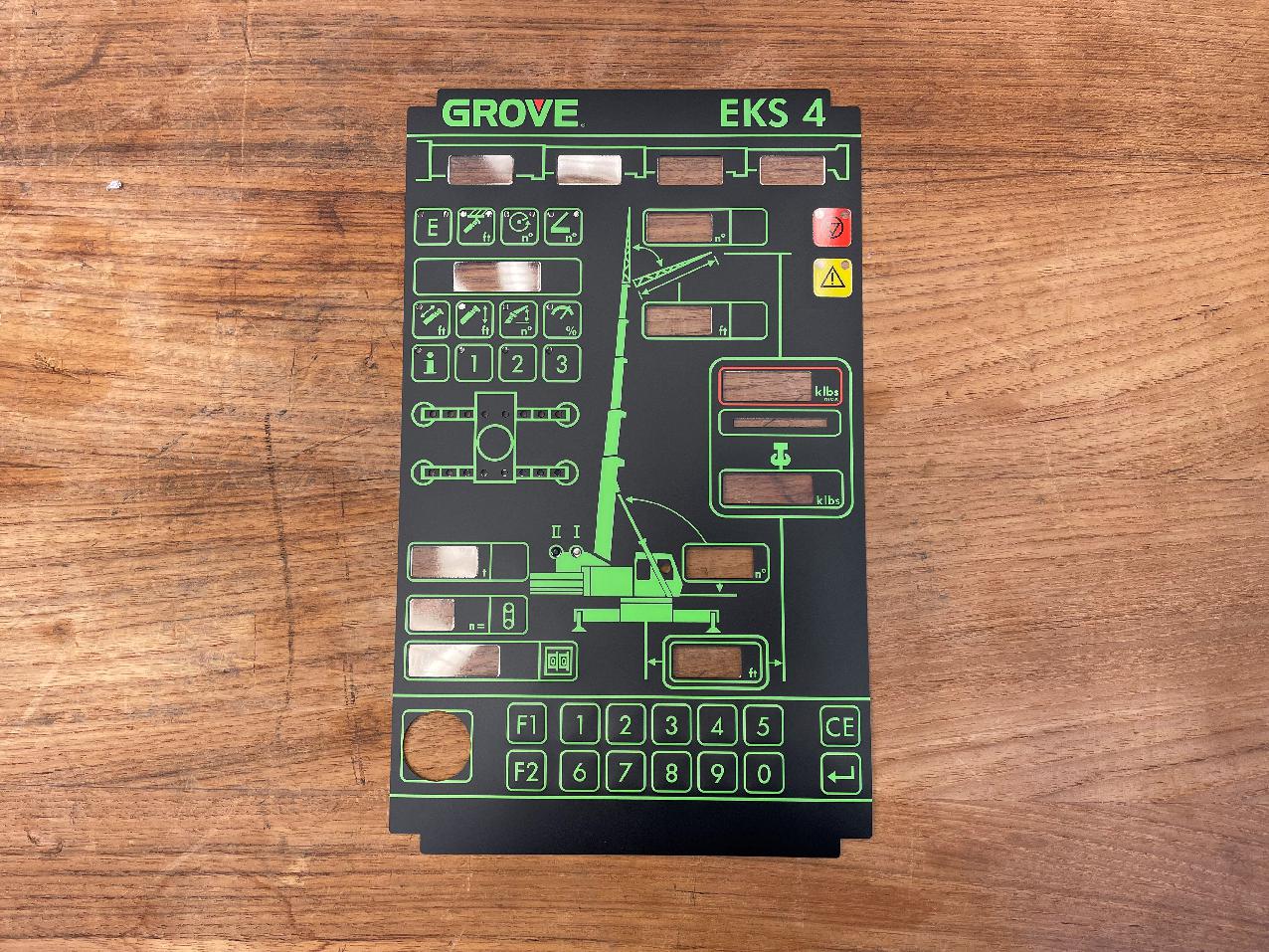 3053303-F Grove GMK 2035 FRONT FOIL LBS / FT